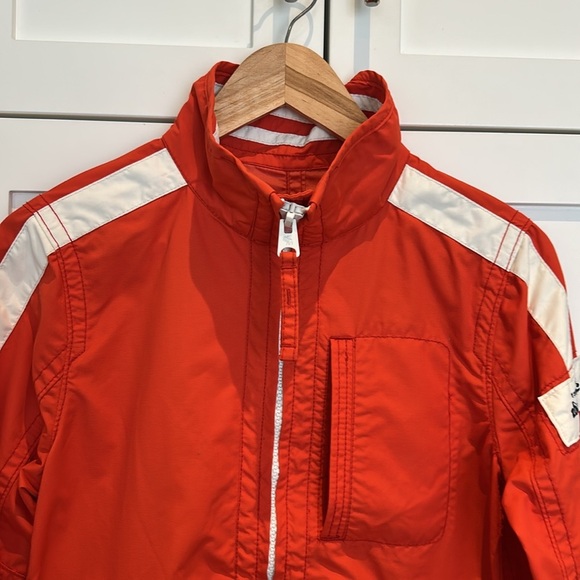 Abercrombie Saranac Lake Jacket Orange & White Jacket Kid's Size Large - Picture 12 of 17